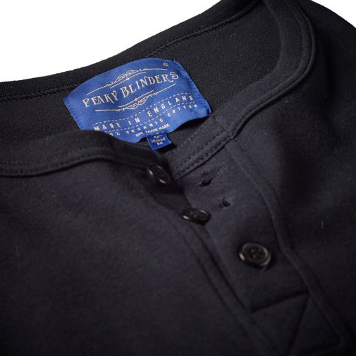 Peaky Blinders Black Grandad Shirt label